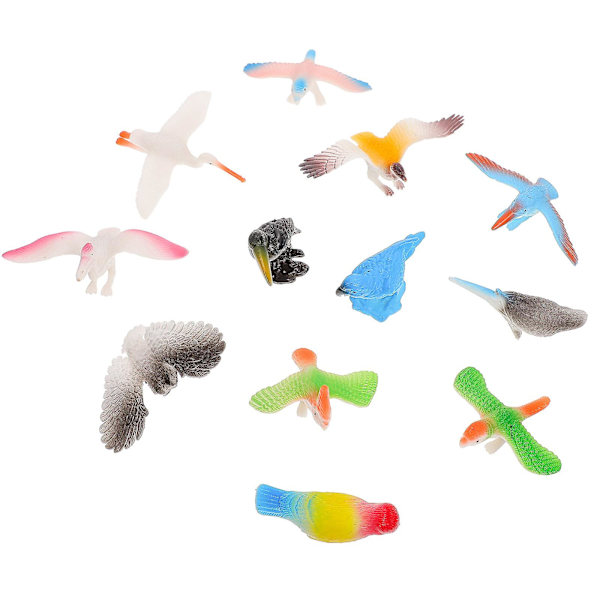 Lintujen Veistos Tekoeläimet Figuuri Puutarha Lintuveistos Villieläinten Malli Miniatyyri Maisema Colorful 6.5X6CM