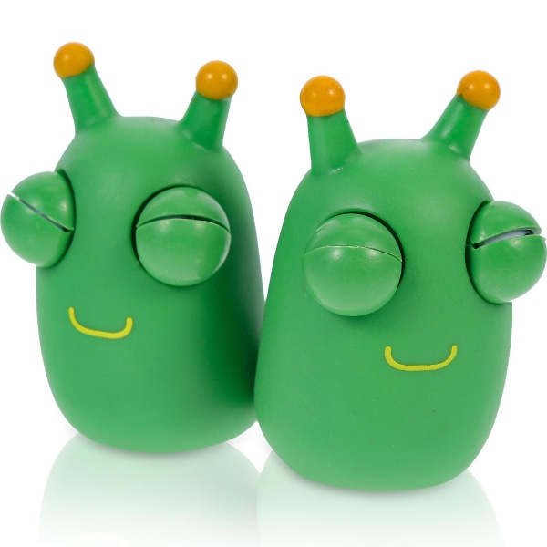 2 st Stress relief Nya djurleksaker Squeeze Fidget Toys Eye Popping Party Favor Bag FillerGreen8X6X5CM Green 8X6X5CM