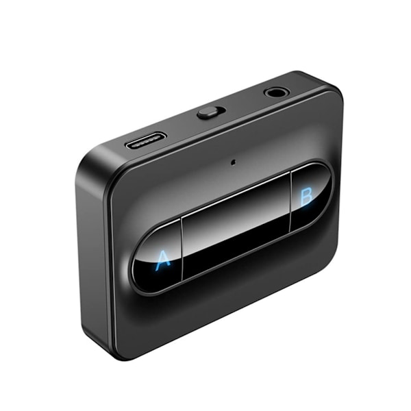 Bluetooth-sändtagare trådlös adapter: 3,5 mm extrauttag stereo ljud in/ut - lämplig för TV, bilhörlurar, högtalare i