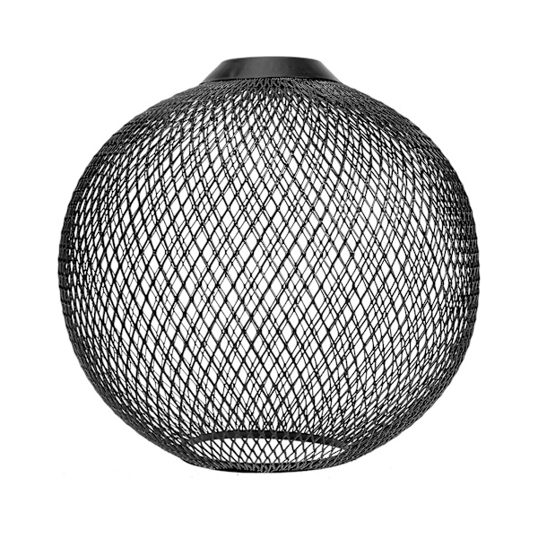Rattan Hängande Lampor Bordlampor Skärmar Metall Lampskärm Hängande Ljusskydd Liten Lampskärm Tak Black 20x19cm