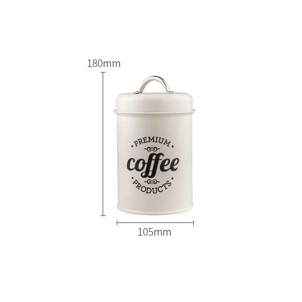 Godisburk Kaffe og lufttæt kaffeopbevaring Rund kaffedåse Kaffe_RY