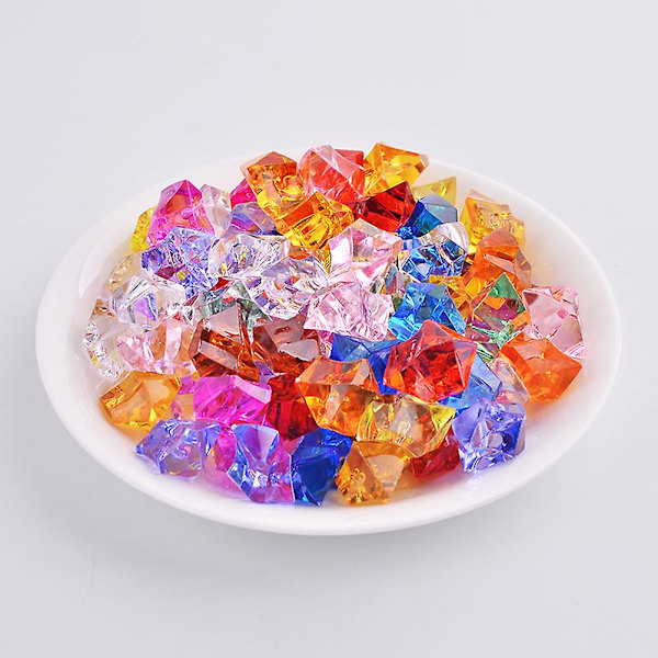 500 stk/pakke Krystaller Dekor Akryl Steiner Assorterte Akryl Steiner Klare Plast Steiner Dekorasjon