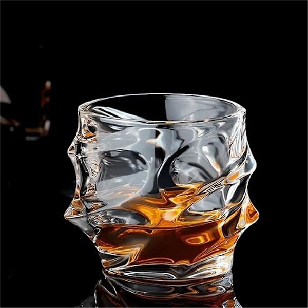 RYI.Storm Japansk Krystal Whiskyglas, Whiskyglas til Mænd, Håndblæst Krystal