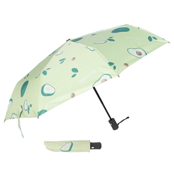 Fuldautomatisk paraply Regn Solparaply Foldbar paraply UV-beskyttelse ParaplyGrøn96x56cm Green 96x56cm