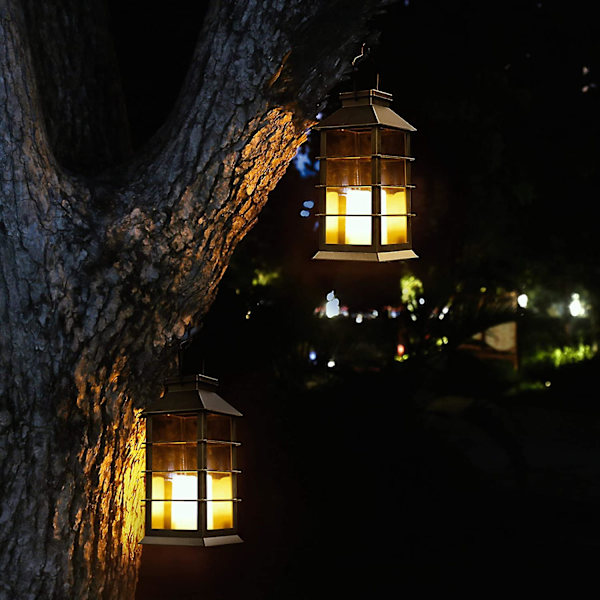 LED Sollampa Flammlös Ljus Trädgårdslampa Utomhus Sollampa 2st Vattentät Trädgårdsbelysning Trädgårds Gåva Utomhus Soldekoration Bord, W