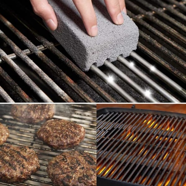 RYI) Grillrengöringssten, 2 st Grillrengöringstegel, Grillblock för