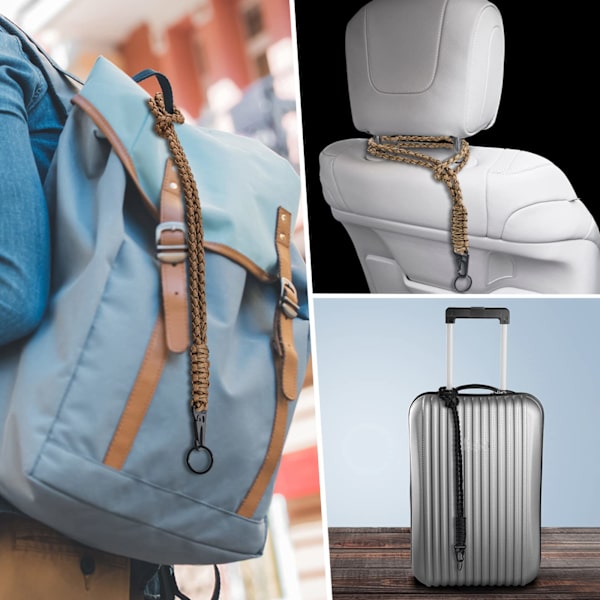 4 Slitasje-resistente Lanyards med Hk Metallklips Paracord Nøkkelring for Menn Kvinner Nøkkel Hals Utendørs Overlevelse Telefonfløyte 4 Stiler