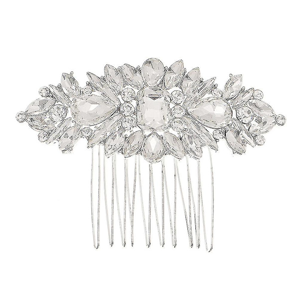 Hårkam Brud Legering Glas Strass Håraccessoarer Hårstyling Dekoration