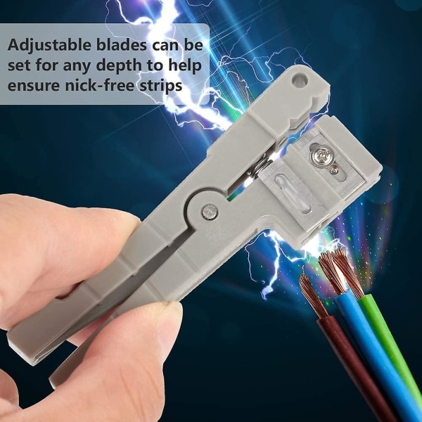 Kabelstripperkutter - Fiberoptisk kappestripper Koaksialkabelavisoleringskutterverktøy for stripping av enkelsidig fiber (2stk)