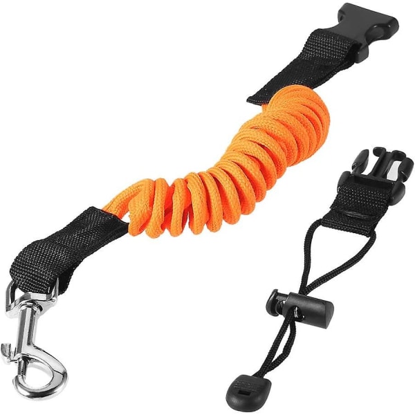 2 stk. Kajak Pagaj Snor Fiskestang Spiral Ledning Holder Kajaksejlads Kano Sejlads Surf Tilbehør, Båd Bindetov Åre Anti-tabt Reb Kajak Pagaj Boa