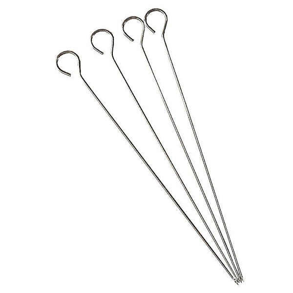 10 stk. Grillspydsett BBQ Rustfritt Stål BBQ Skilt Hengende Ovnring 9-formet Skiltkrok