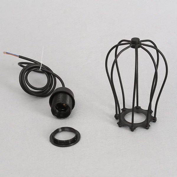 E27 Industriell Metall Hengelampe Industriell Bur Taklampe Armatur Metall Bur Hengelampe Vintage Stil Taklampe