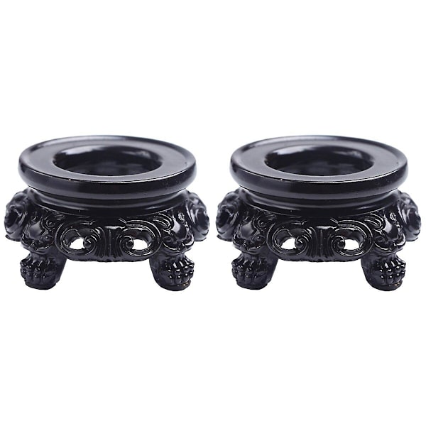 4 kpl Antiikki-tyyliset Kristallikuulapidikkeet Hartsi Kristallikuulat Ontto Pohja Hartsi Kristalli Palloteline 2kpl 2pcs 4.2x4.2cm