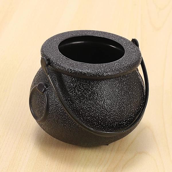 10 stk. Serie Heksegryte Godteriholder Med Håndtak Allehelgensdag Godteriboks Mini Kjel Black Witch Cauldron For Allehelgensdag