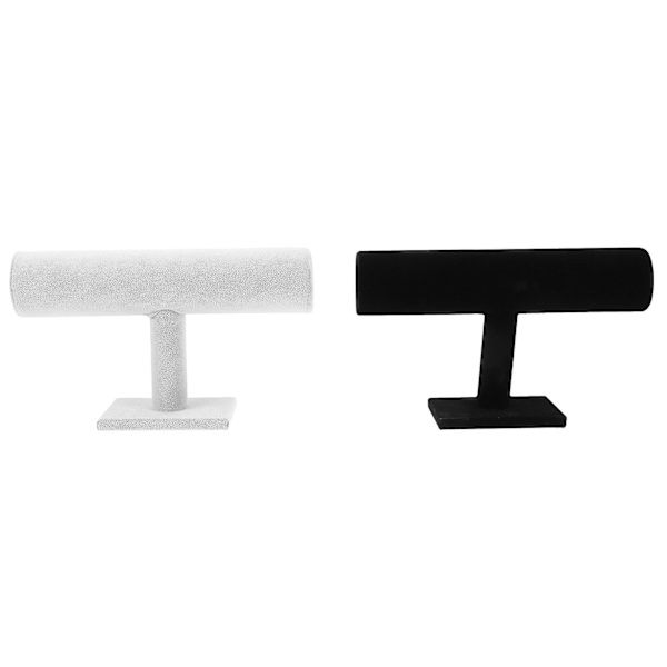 2 stk Vintage Bakke Halskæde Display Stativ Armbånd Display Stativ Ur Display Stativ Sort 24x20cm Black 24x20cm