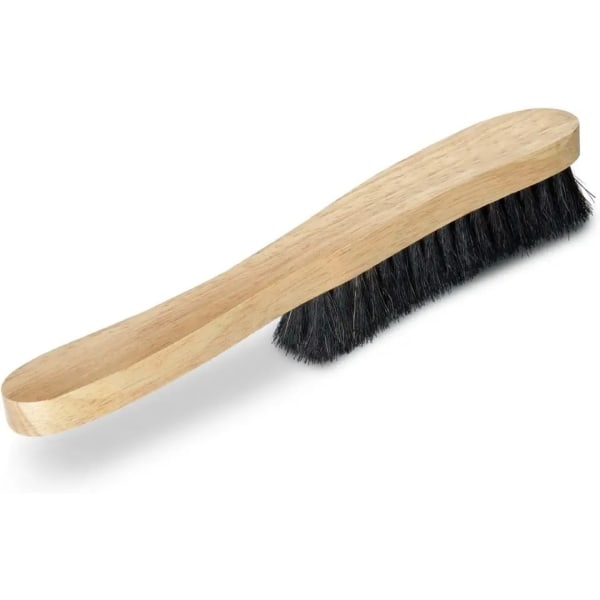 Kaksi osaa Hat Brush ja puhdistussienisarja Hevosenkarva Puu Hat Brush Hat Clean Sponge Polish Felt Brushes Hat Cleaning Kit for