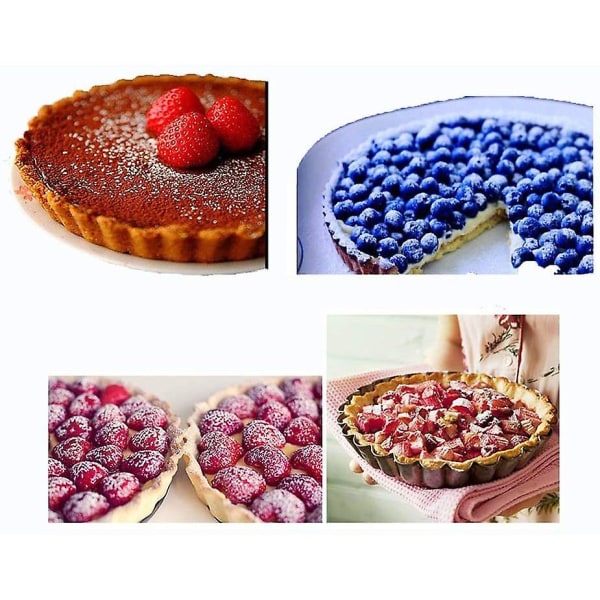 Tarte-vuoka, Quiche-vuoka, Tarttuva pohja, Kakkuvuoka, Hedelmäkakkuvuoka ja Leivontavuoka