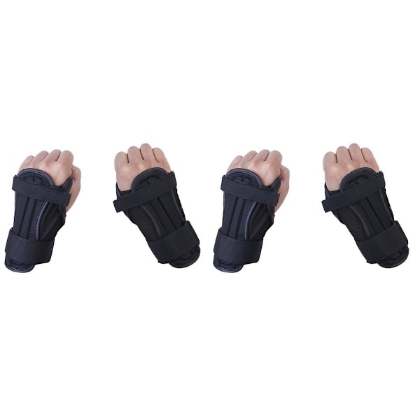 3 stk. Et par holdbare justerbare børne-snowboard-ski-ski-beskyttende handsker håndledsstøttebeskyttere 2pcs