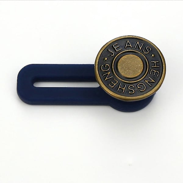 12 stk. Bukseforlengerknapp for jeans, krager, mansjetter, ingen sying, metall, uttrekkbare knapper for forlengerjeansbukser