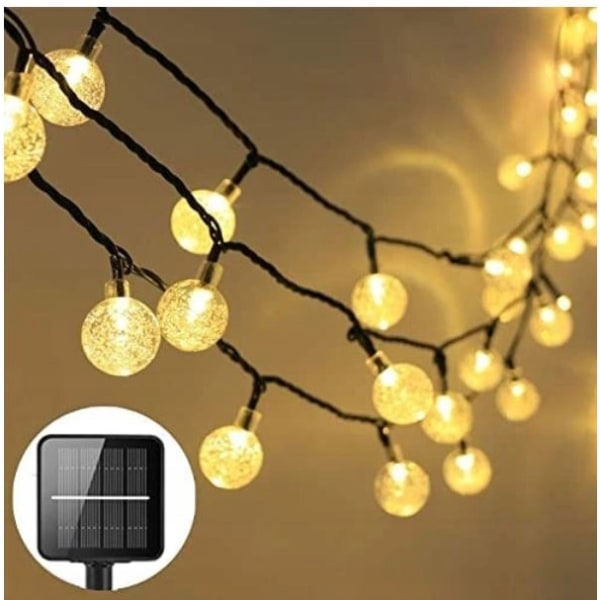 led solar lys string lys juledag hjem havedekoration udendørs vandtætte string lys 5 meter 20 lys farve lyskilde