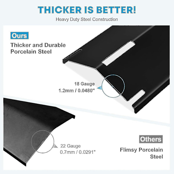 4 stk Justerbare Varmespredere, 30-53cm Varmeplate Gassgrill Kit Grilltilbehør Verktøy for De Fleste Gassgriller Universell Grillreservedel_ryy