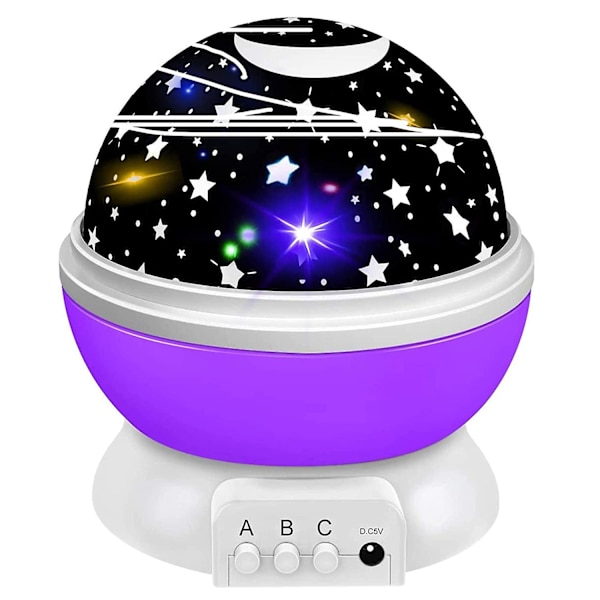 Sternenhimmel Projektor, Baby Natlampe Led 360° Roterende Projektionslampe Romantisk Led Perfekt Til Fest, Børneværelse, Jul