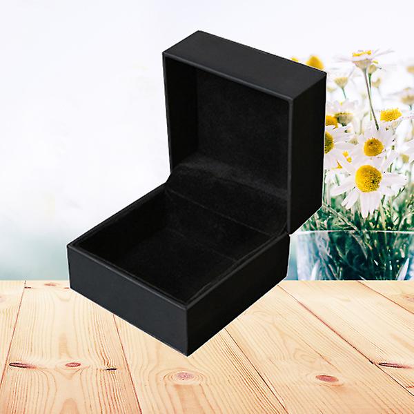 Armbandsur-ask i PU-läder, professionell displayask för klockor, smyckesförvaring, organiserare för armbandsur Black 9.5*7cm