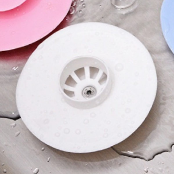 Badkarspropp 2-pack, 10 cm (Vit) Silikonavloppsplugg Sänker Proppplattans Sugkoppling för Kök Badrum och Tvättrum