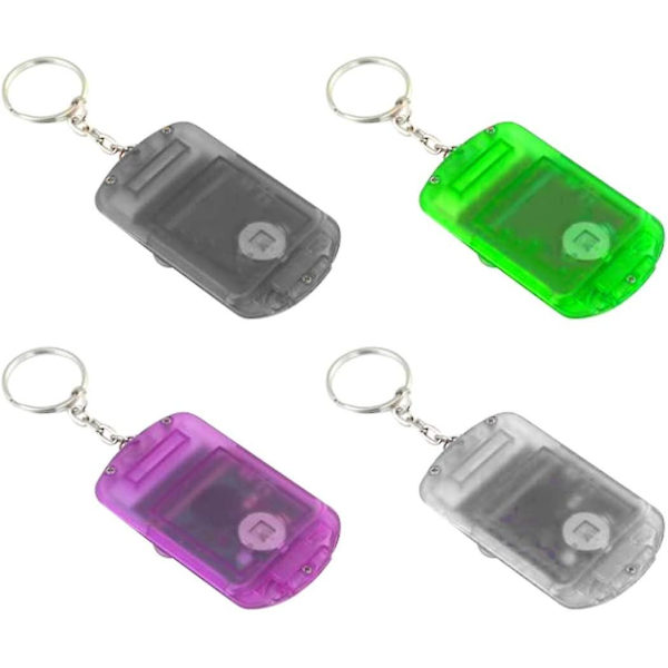Minikalkulator med nøkkelring, 8-sifret display, plastkasse, bærbar lommestørrelse, kalkulator for studenter, skoleutstyr, lilla Purple