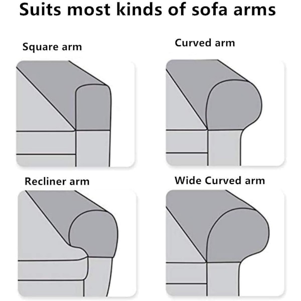 Stretch Soffa Armstödsskydd, Andningsbara Armstödsskydd för Soffor och Stolar, Håller Hemmet Rent