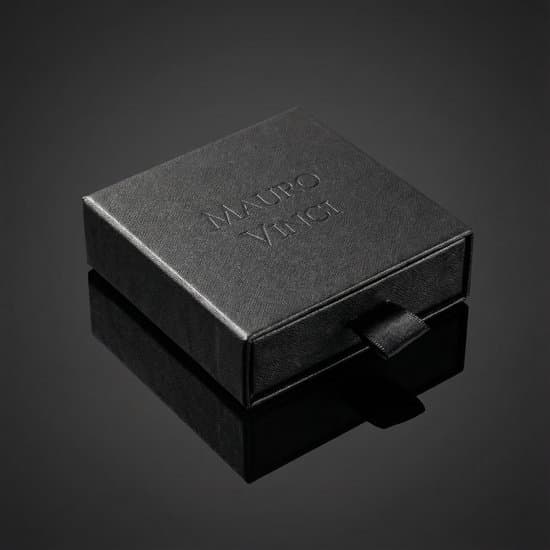 Sort læderarmbånd til mænd med magnetlås, justerbart 19,5–21 cm, minimalistisk stil, gave til ham, Mauro Vinci