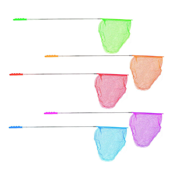5-pack Roliga Barnnät för att Fånga Insekter, Buggar och Fiskar - Perfekta Utomhusverktyg för Barn (Slumpmässiga Färger) Assorted Color 36.5X20X1.5CM