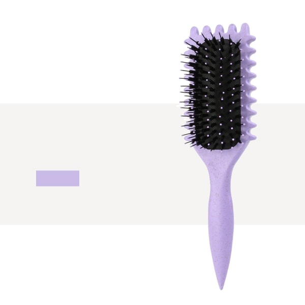 Violetti harja kiharoille hiuksille - Bounce Curl Brush, muotoiluharja