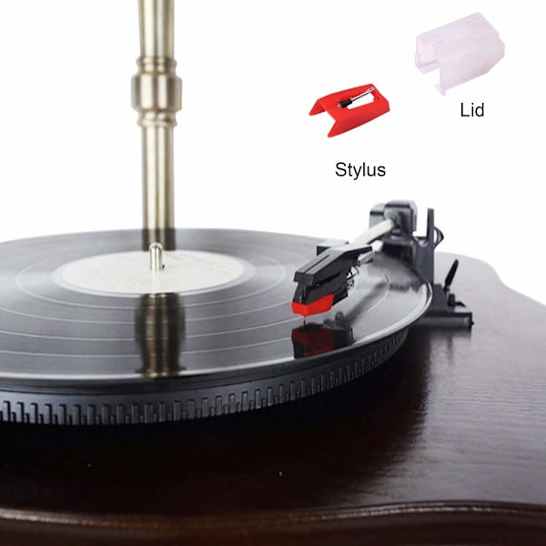 2 stk platespiller nål, diamant stift erstatning for platespiller, LP, fonograf rubin platespiller nål platespiller