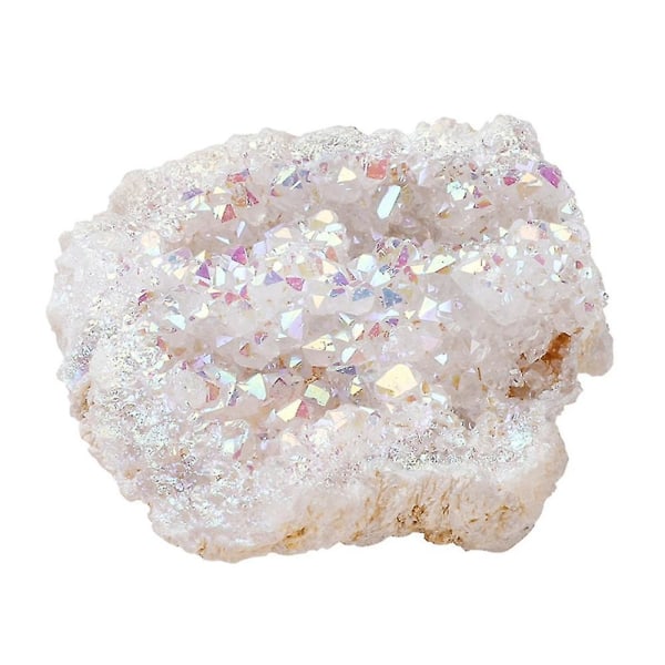 4-6 cm naturlig hul agat krystallknopp Elektroplettering Geode Krystall Naturlig Runestein Diy Bare Sto