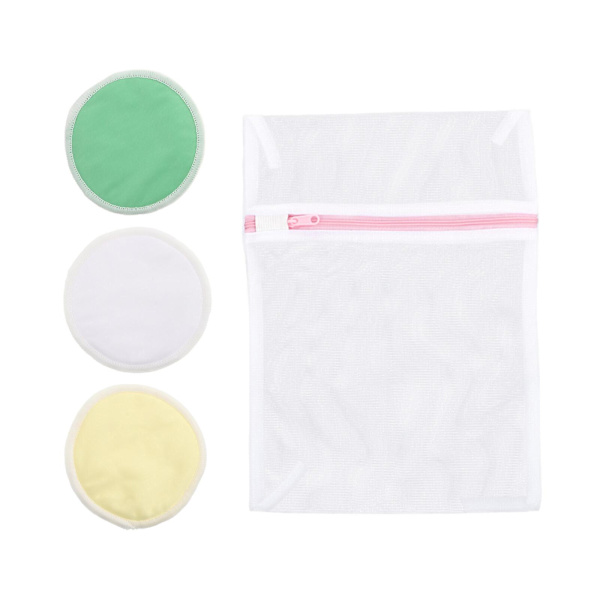 4 stk. Ammepuder Brystpuder Genanvendelige Brystpude (assorteret farve) Assorteret farve 12X12X2C Assorted Color 12X12X2CM