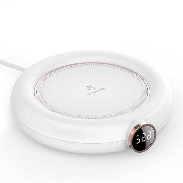 Bärbar USB-driven koppvärmare med automatisk avstängning och 3 temperaturinställningar - Vit white