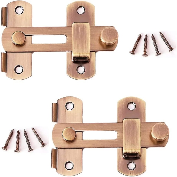 Dørgreb Hasp Lås, Dørgreb Spænde, Rustfrit Stål Dørgreb Sikkerhed Flere Greb Alsidig Dørhardware Til Vinduer Og Døre (2 Stykker)