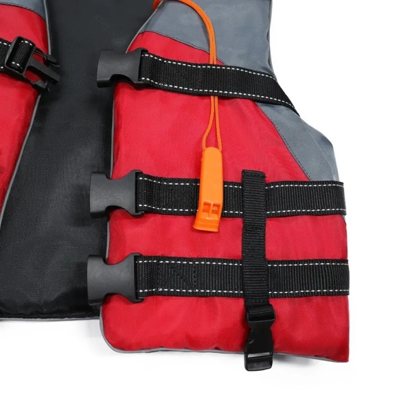 Voksen PFD redningsvest | Pakke med 4 | Coast Guard-godkendt, justerbar størrelse, unisex, let, høj mobilitet, PVC-fri redningsvest