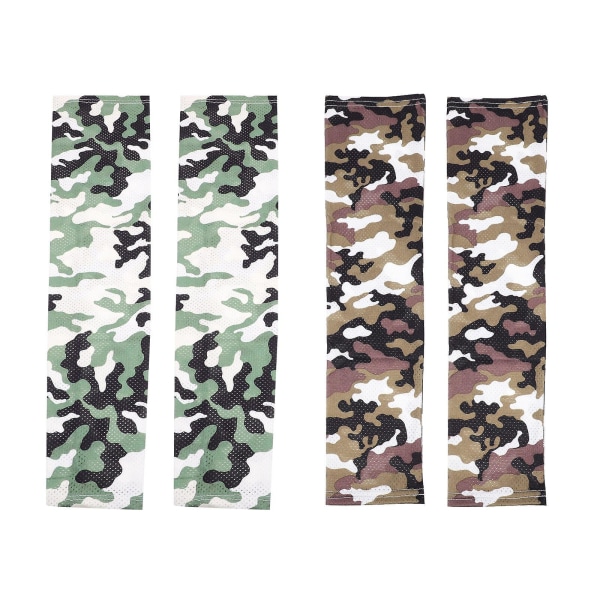 2 par med armermer for menn, solbeskyttelse, sommer, is-silke, kamuflasje41 Camouflage 41x11x0.6cm