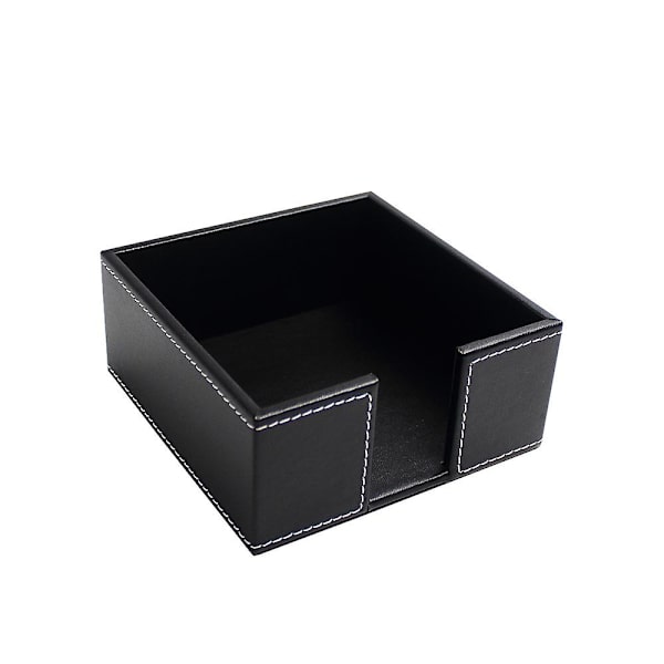 PU Lær Firkantet Cocktail Serviett Holder Tissue Boks Papir Serviett Dispenser Bar Caddy For Spisebord Hotell Kontor Hjem