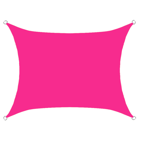 Rektangulärt vattentätt solskydd och solskydd anti-ultraviolett segel Yttervägg Solskydd yttervägg (rosaröd)