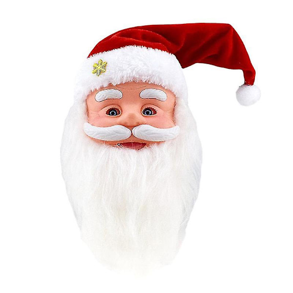 Dansande Sjungande Tomte som Skakar Musikalisk Jul Elektriska Leksaker Tomte Huvud Jul Elektriska Dockor