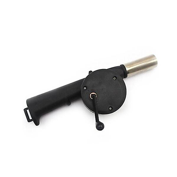 Outdoor Bbq Barbecue Manual Blower Camping Tool (black)Black