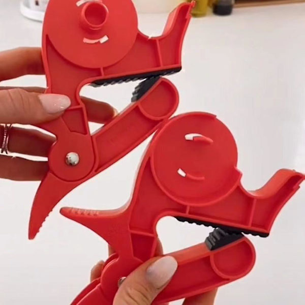 Portabel Inpackningsverktyg Wrap Clips Pappersrullehållare Clip Tejpdispenser (2 st) grå grey