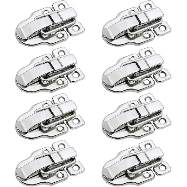 8 pakke retro sølv stil æske vippelås Antik metal andenæb Hasp låselås med hængelås hul til smykker
