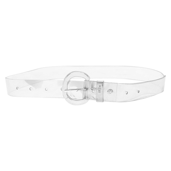 Bredt Bælte Kvinder Transparent Talje Bælte Enkelt Øje Talje Klar Talje Bælte Transparent Bælter Pvc Talje Bæltetransparent100X3CM transparent 100X3CM
