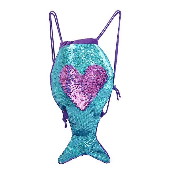 Lasten Matkarekku Mermaid-Lompakko Sekvenssinaru-Laukku Narureppu Säilytyspussit 35*20cm 35*20cm