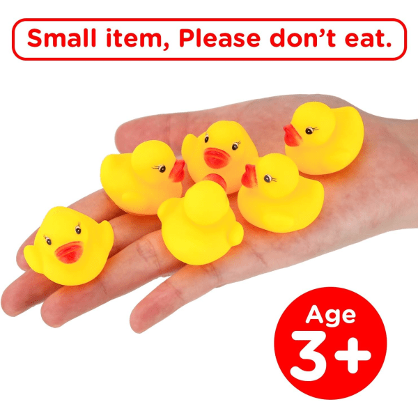 /Ryi/50 badelegetøj i gummi til børn, flyder og piber, mini gule