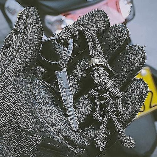 Metal Skull Nøglering, Personlig Retro Motorcykel Nøglebånd Kreativ Vedhæng Til Rygsæk Håndtaske Pengepung Stil 3 style 3